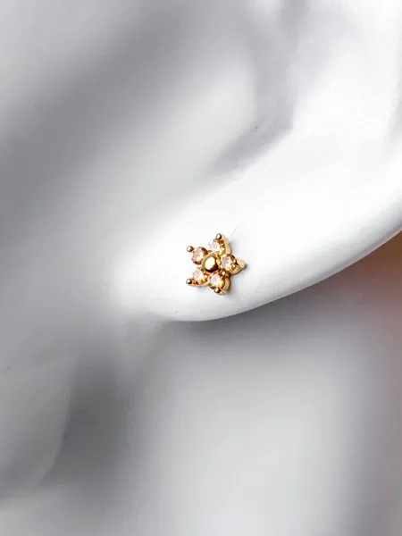 Brinco de Estrela Babadeira Dourado